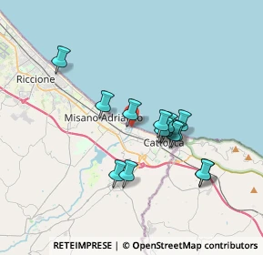 Mappa Via O. Nelson, 47843 Misano Adriatico RN, Italia (3.03)