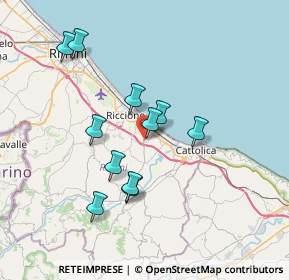 Mappa Via Otto Marzo, 47843 Misano Adriatico RN, Italia (6.52091)