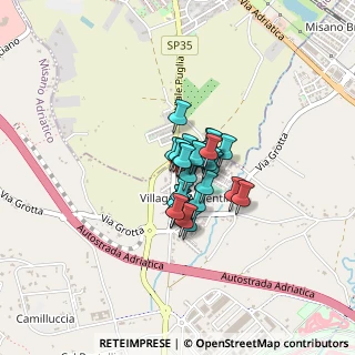 Mappa Via Tavoleto, 47843 Villaggio Argentina RN, Italia (0.21852)