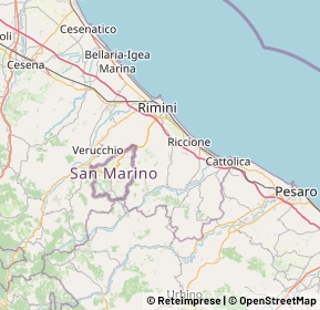 Mappa 47853 Coriano RN, Italia (9.87)