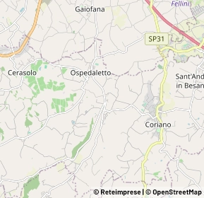 Mappa 47853 Coriano RN, Italia (2.227)