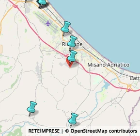 Mappa 47843 Misano Adriatico, 47843 Misano Adriatico RN, Italia (6.21727)