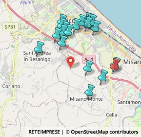 Mappa 47843 Misano Adriatico, 47843 Misano Adriatico RN, Italia (1.996)
