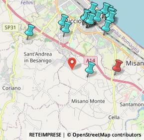 Mappa 47843 Misano Adriatico, 47843 Misano Adriatico RN, Italia (2.6475)