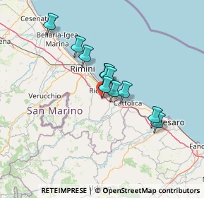 Mappa 47843 Misano Adriatico, 47843 Misano Adriatico RN, Italia (10.07909)