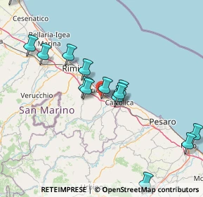 Mappa Via II Giugno, 47843 Villaggio Argentina RN, Italia (16.855)