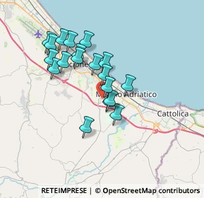 Mappa Via II Giugno, 47843 Villaggio Argentina RN, Italia (3.05895)