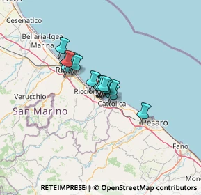 Mappa Via Guglielmo Marconi, 47843 Misano Adriatico RN, Italia (7.82188)