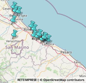 Mappa Via Guglielmo Marconi, 47843 Misano Adriatico RN, Italia (12.98857)