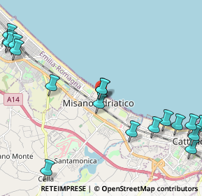 Mappa Via Guglielmo Marconi, 47843 Misano Adriatico RN, Italia (2.99444)