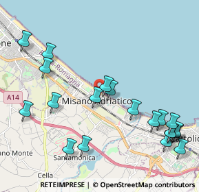 Mappa Via Guglielmo Marconi, 47843 Misano Adriatico RN, Italia (2.5645)