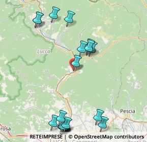 Mappa Via San Francesco, 55023 Borgo a Mozzano LU, Italia (10.713)