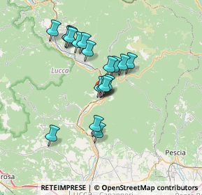 Mappa Via San Francesco, 55023 Borgo a Mozzano LU, Italia (5.81889)