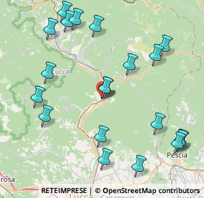 Mappa Via San Francesco, 55023 Borgo a Mozzano LU, Italia (10.0045)