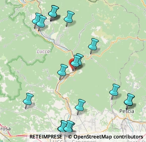 Mappa Via S. Francesco, 55023 Borgo a Mozzano LU, Italia (10.636)