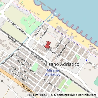 Mappa Via Romagna, 9, 47843 Misano Adriatico, Rimini (Emilia Romagna)