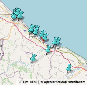 Mappa Via Piemonte, 47843 Misano Adriatico RN, Italia (8.8695)