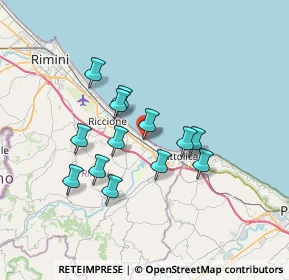 Mappa Via Piemonte, 47843 Misano Adriatico RN, Italia (5.87692)