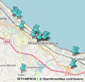 Mappa Via Piemonte, 47843 Misano Adriatico RN, Italia (2.02526)