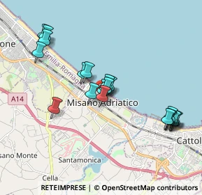 Mappa Via Piemonte, 47843 Misano Adriatico RN, Italia (1.9025)