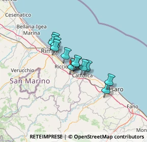 Mappa Via Liguria, 47843 Misano Adriatico RN, Italia (8.445)