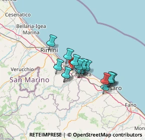 Mappa Via Liguria, 47843 Misano Adriatico RN, Italia (9.09)