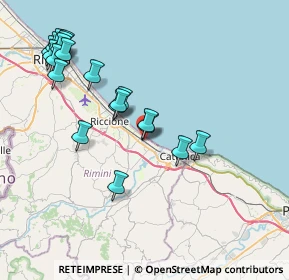 Mappa Via Liguria, 47843 Misano Adriatico RN, Italia (8.6985)