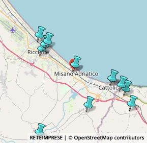 Mappa Via Liguria, 47843 Misano Adriatico RN, Italia (4.77167)