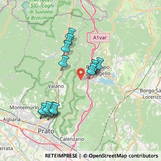Mappa Via Panzano, 50031 Barberino di Mugello FI, Italia (7.53)