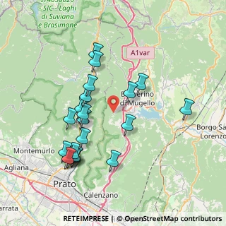 Mappa Via Panzano, 50031 Barberino di Mugello FI, Italia (7.735)