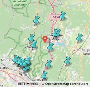 Mappa Via Panzano, 50031 Barberino di Mugello FI, Italia (9.7585)