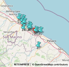 Mappa Via Lungo Darsena, 47843 Misano Adriatico RN, Italia (9.77231)