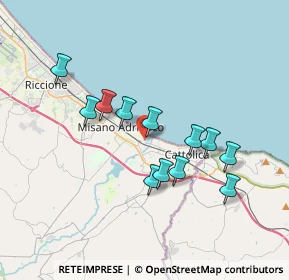 Mappa Via Lungo Darsena, 47843 Misano Adriatico RN, Italia (3.245)
