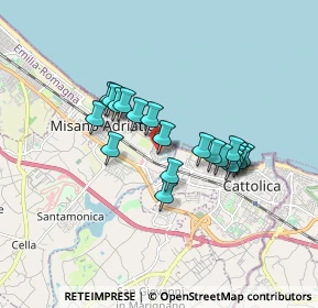 Mappa Via Lungo Darsena, 47843 Misano Adriatico RN, Italia (1.402)