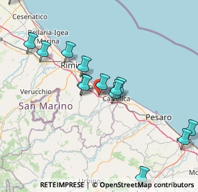 Mappa Via Fabbrini, 47843 Villaggio Argentina RN, Italia (16.83143)