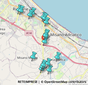 Mappa Via Fabbrini, 47843 Villaggio Argentina RN, Italia (2.06235)