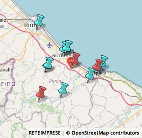 Mappa Via Fabbrini, 47843 Villaggio Argentina RN, Italia (5.65538)