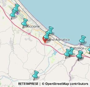 Mappa Via Fabbrini, 47843 Villaggio Argentina RN, Italia (5.425)