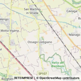 Mappa Ossago Lodigiano