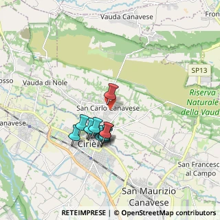 Mappa Via Rossini, 10070 San Carlo Canavese TO, Italia (1.40545)
