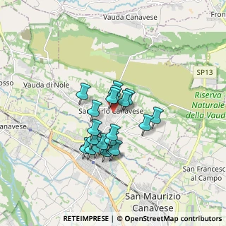 Mappa Via Rossini, 10070 San Carlo Canavese TO, Italia (1.302)
