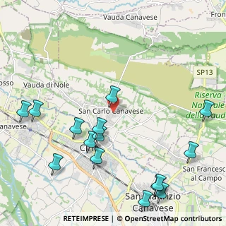 Mappa Via Rossini, 10070 San Carlo Canavese TO, Italia (2.71333)