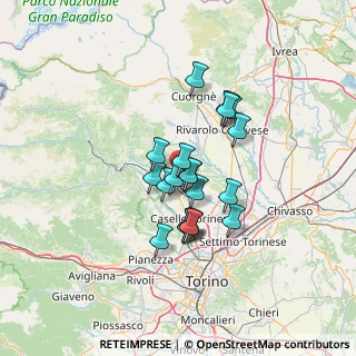Mappa Via Rossini, 10070 San Carlo Canavese TO, Italia (9.769)