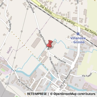 Mappa Via dell'Industria,  15, 10070 Villanova Canavese, Torino (Piemonte)