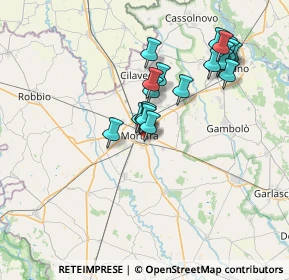 Mappa Via de Murini, 27036 Mortara PV, Italia (6.5505)