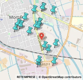 Mappa Via de Murini, 27036 Mortara PV, Italia (0.5015)