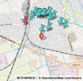 Mappa Via 8 Marzo, 27036 Mortara PV, Italia (0.5005)