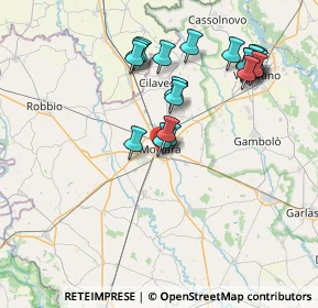 Mappa Via 8 Marzo, 27036 Mortara PV, Italia (7.608)