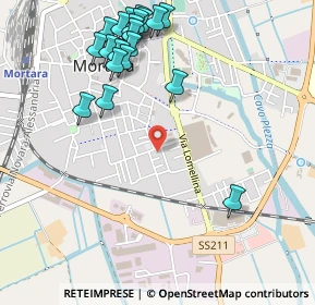 Mappa Via G. Marzotto, 27036 Mortara PV, Italia (0.611)
