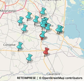 Mappa Via Zuccherificio, 35029 Pontelongo PD, Italia (6.43813)